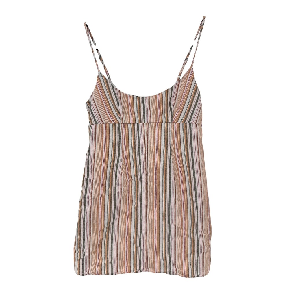 Altar'd State Striped Mini Dress Cotton Blend Casual Sleeveless Size M‎